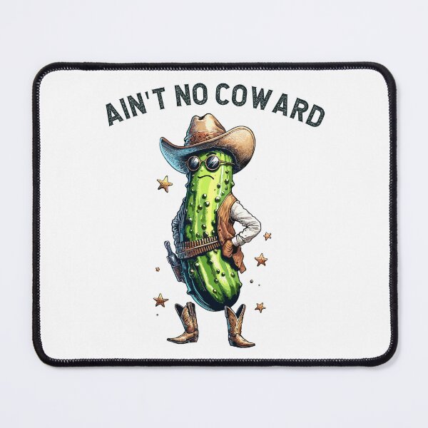 Item preview, Pickle Cowboy Is No Coward Western Styled designed and sold by CosyTeal.
