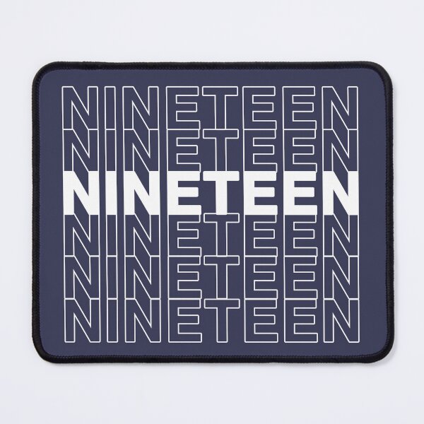 Item preview, NINETEEN (White Text) designed and sold by ShineOurLight.