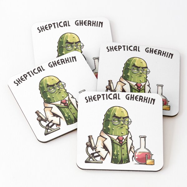 Item preview, Pickle Cynical Scientist Skeptical Gherkin designed and sold by CosyTeal.