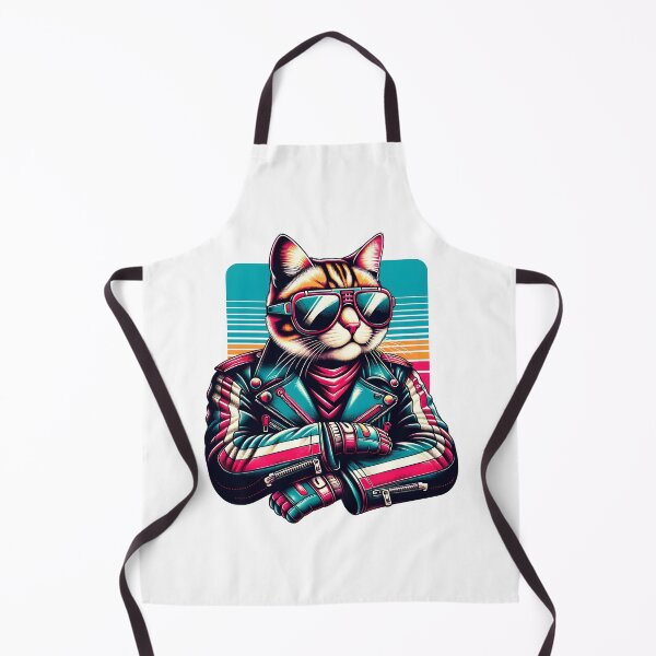 Item preview, Cool Retro Biker Cat designed and sold by İlker Berk Ergan.
