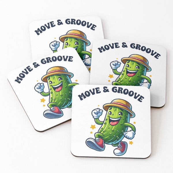 Item preview, Pickle Dancing Move & Groove Retro designed and sold by CosyTeal.