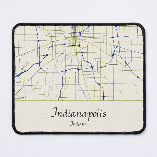 Item preview, Indianapolis Indiana Named City Map - Hand-Drawn designed and sold by StylishStacks.