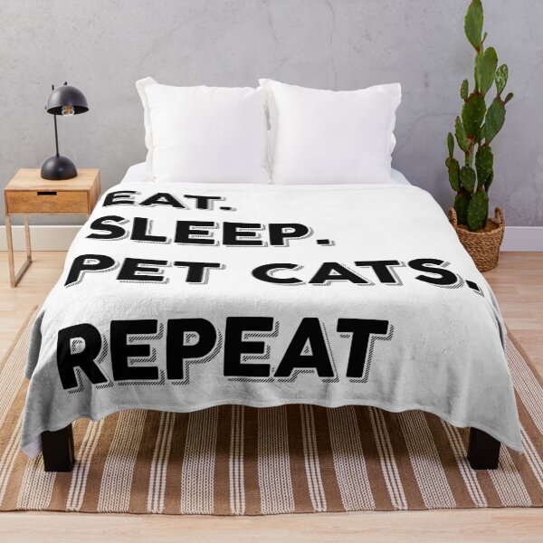 Item preview, Eat Sleep Pet Cats Repeat designed and sold by TheArtism.