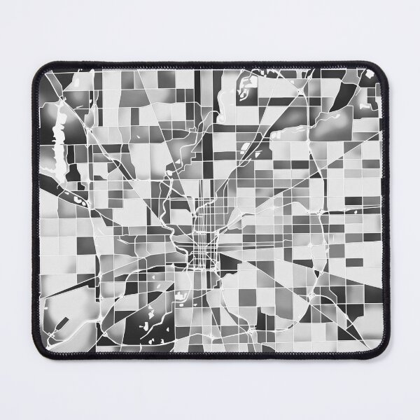 Item preview, Indianapolis Indiana City Map - Black and White designed and sold by StylishStacks.