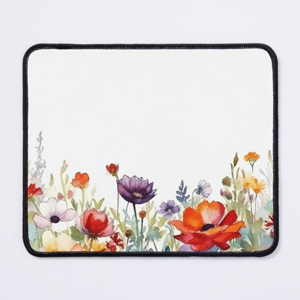 Item preview, Colorful apple phone case. Red and yellow wild Watercolor flowers pattern. iPhone and Samsung Galaxy case cover designed and sold by RoManSmArt.
