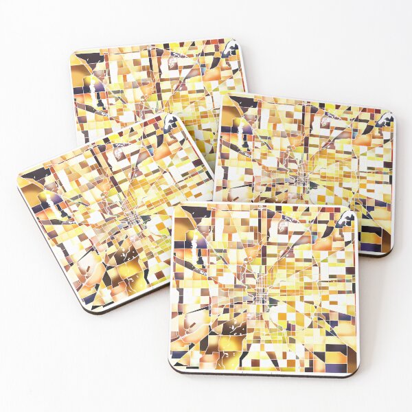 Item preview, Indianapolis Indiana City Map - Golden Yellow designed and sold by StylishStacks.