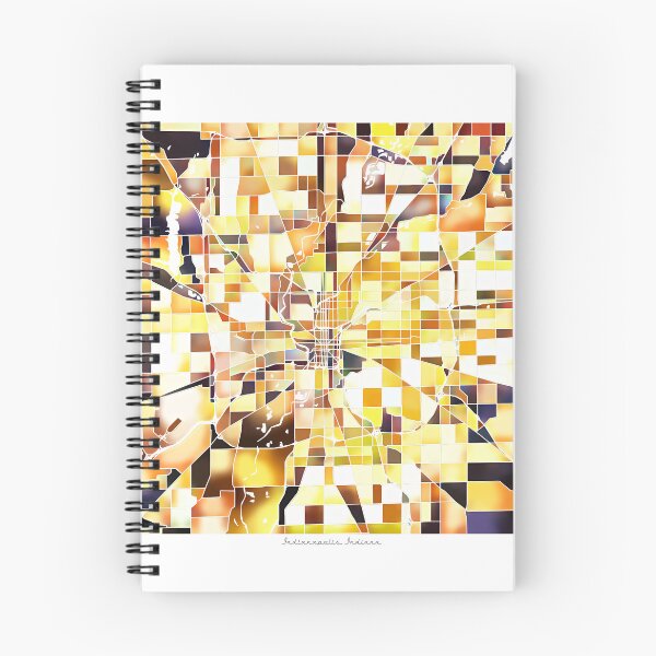 Item preview, Indianapolis Indiana City Map - Golden Yellow designed and sold by StylishStacks.