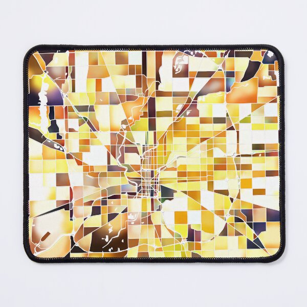 Item preview, Indianapolis Indiana City Map - Golden Yellow designed and sold by StylishStacks.