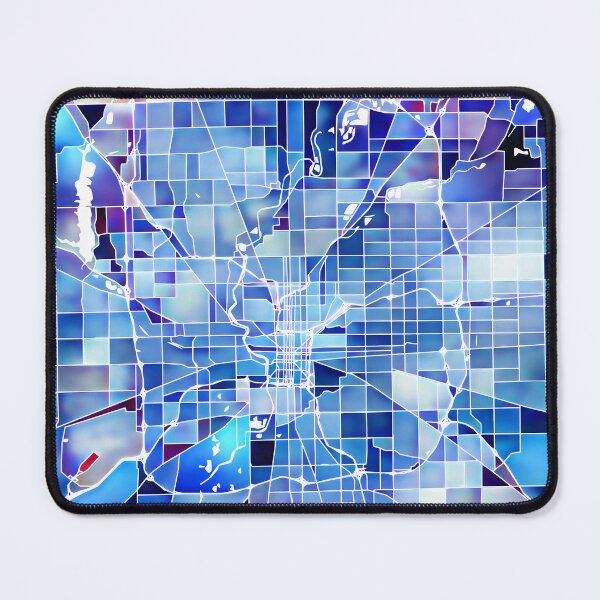 Item preview, Indianapolis Indiana City Map - Marine Blue designed and sold by StylishStacks.