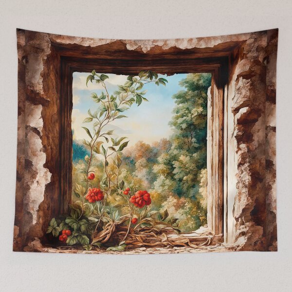 Item preview, An Old Window In An Abandoned House designed and sold by LanaGustavsson.