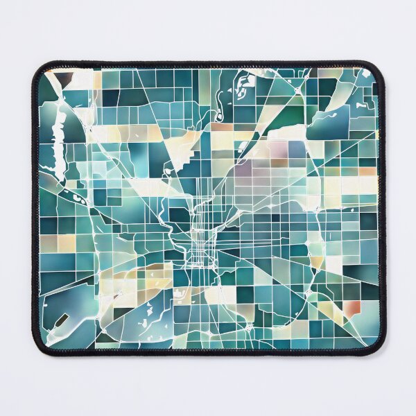 Item preview, Indianapolis Indiana City Map - Lush Green designed and sold by StylishStacks.