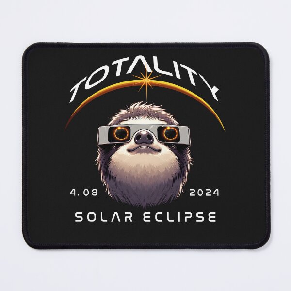 Item preview, Totality, a sloth wearing sunglasses looking up at the Total Solar Eclipse, Eclipse Viewing Animal 2024 designed and sold by jeyel7.