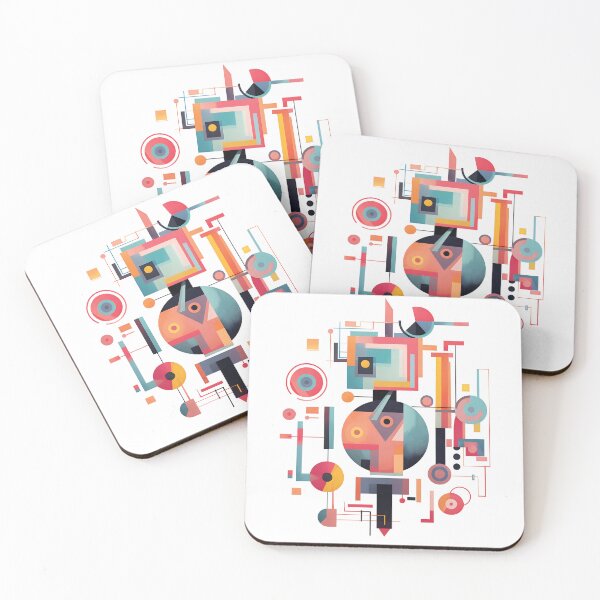 Item preview, Geometric Abstract Robot designed and sold by ColorConsole.