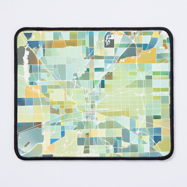 Item preview, Indianapolis Indiana City Map - Pastel Color Scheme designed and sold by StylishStacks.