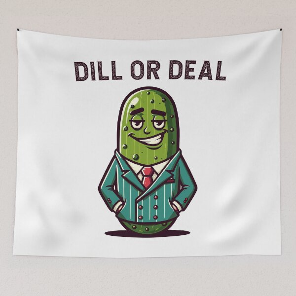Item preview, Pickle In A Suit Dill Or Deal Retro designed and sold by CosyTeal.