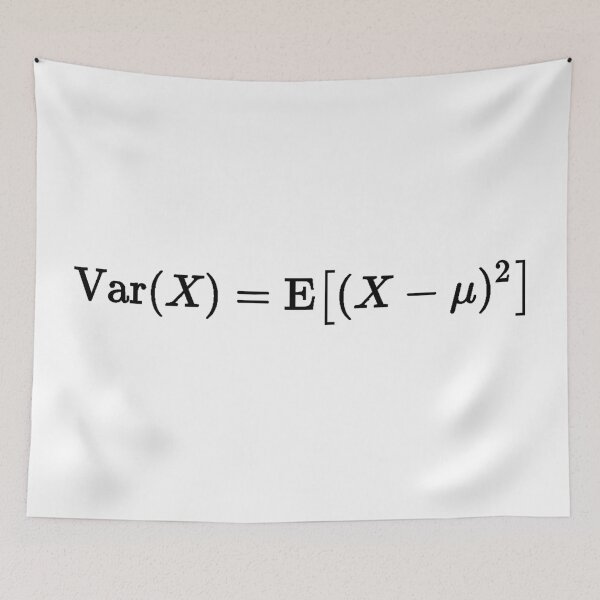 Item preview, variance of a random variable, math, probability and statistics designed and sold by NoetherSym.