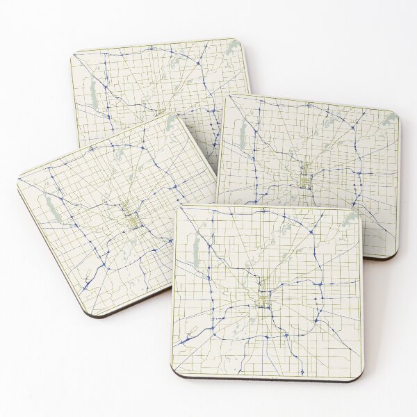 Item preview, Indianapolis Indiana City Map - Hand-Drawn designed and sold by StylishStacks.