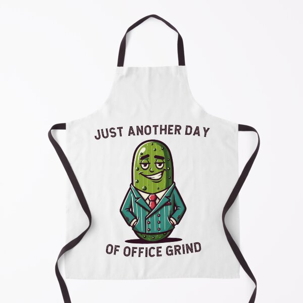 Item preview, Pickle In A Suit Office Grind Retro designed and sold by CosyTeal.