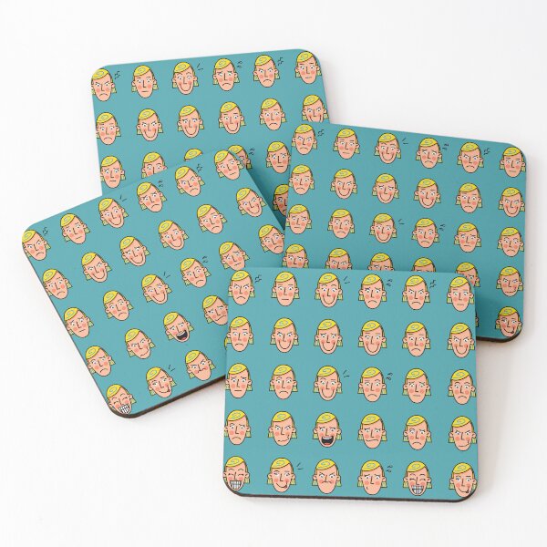 Item preview, Facial expressions of a woman with blonde short hair designed and sold by HarridanCreates.