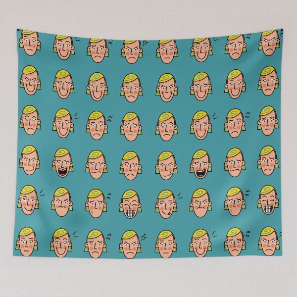 Item preview, Facial expressions of a woman with blonde short hair designed and sold by HarridanCreates.