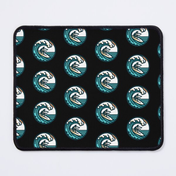 Item preview, Surf's Emblem - The Wave Rider Badge designed and sold by artwaves.