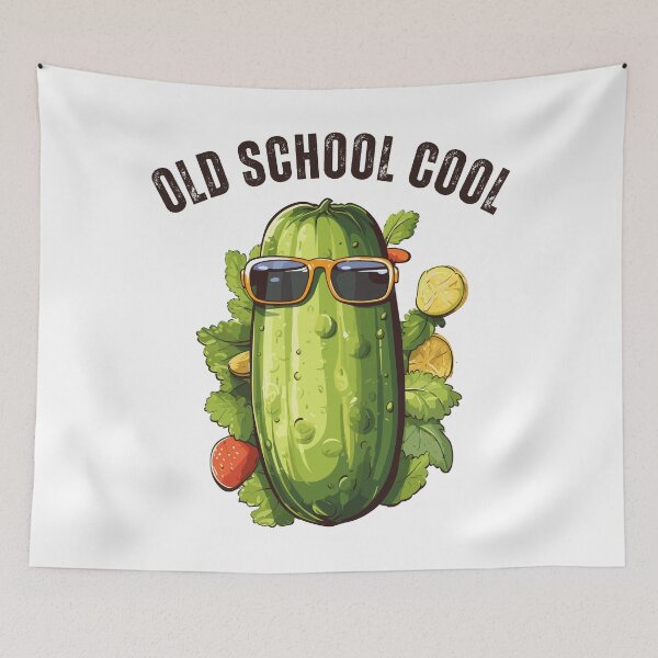 Item preview, Pickle In Sunglasses 80s Old School Cool Retro designed and sold by CosyTeal.