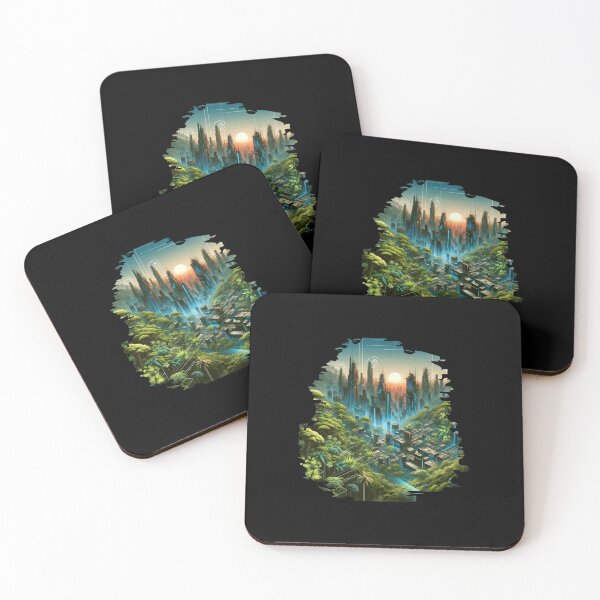 Item preview, Emerald Metropolis: Dawn of the Eco-Future designed and sold by ChromaticBlend.