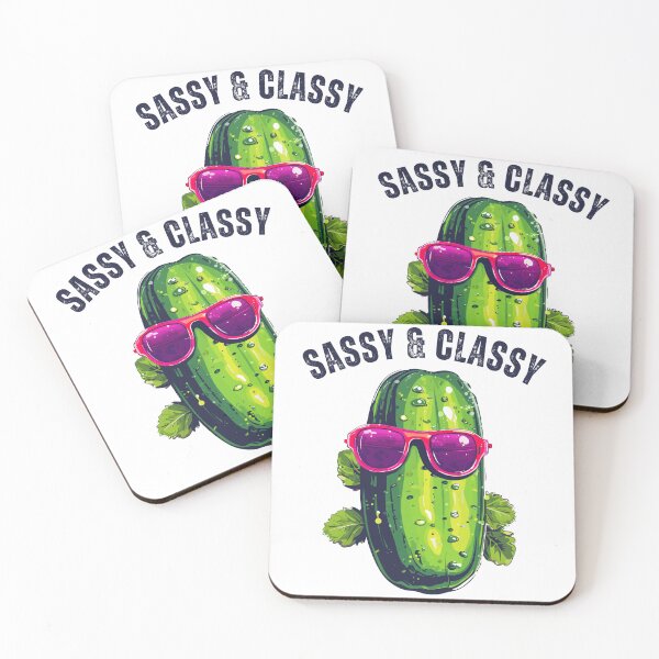 Item preview, Pickle In Sunglasses 80s Sassy & Classy Retro designed and sold by CosyTeal.