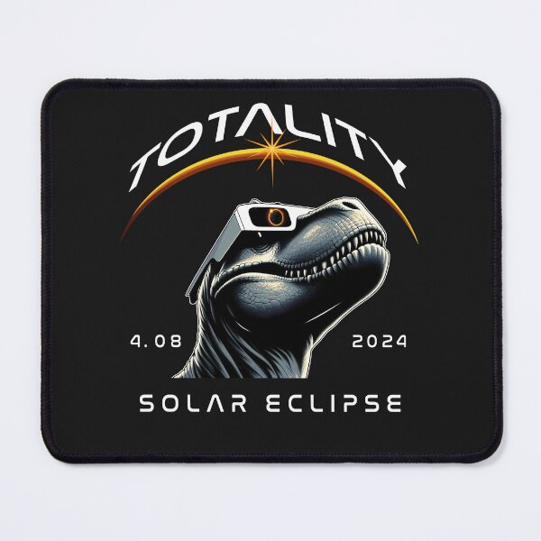 Item preview, Totality, a T-rex wearing sunglasses looking up at the Total Solar Eclipse, Animal Eclipse Viewing Dinosaur 2024 designed and sold by jeyel7.