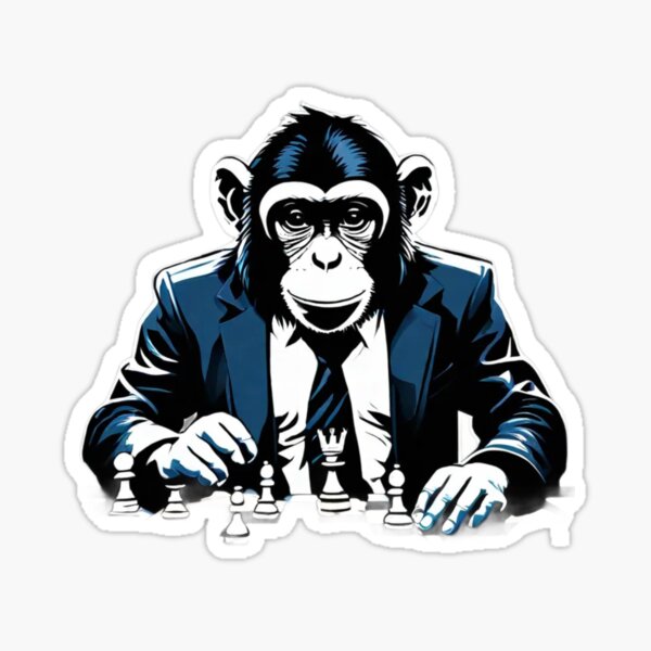 Item preview, Monkey Play Chess: Checkmate Champion designed and sold by Designowner.