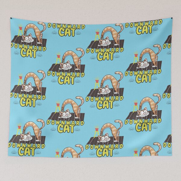 Item preview, Downward Cat - Funny Yoga, Yoga Mat, Funny Cats designed and sold by abeautifulife.