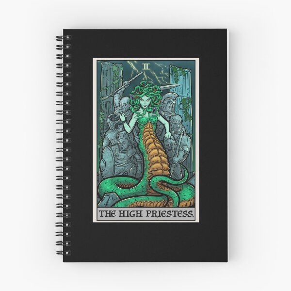 Artikelvorschau, Die Hohepriesterin Tarotkarte Medusa Geschenk der griechischen Mythologie entworfen und verkauft von taaddison50.
