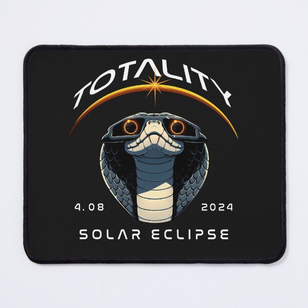 Item preview, Totality, a cobra wearing sunglasses looking up at the Total Solar Eclipse, Animal Eclipse Viewing Snake. designed and sold by jeyel7.