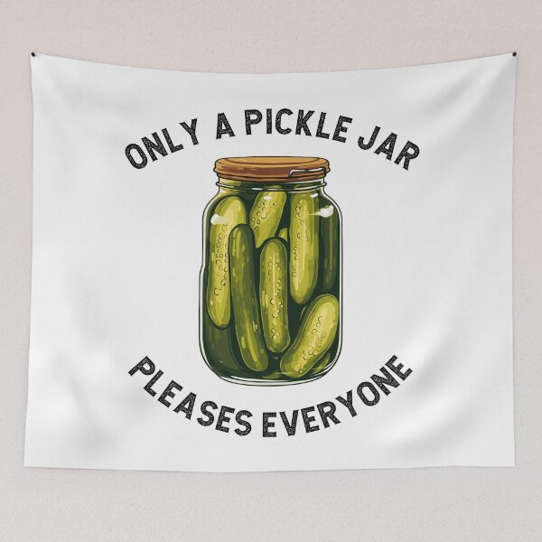 Item preview, Pickle Jar Pleases Everyone Retro designed and sold by CosyTeal.