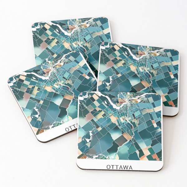 Item preview, Ottawa Canada Named City Map - Lush Green designed and sold by StylishStacks.