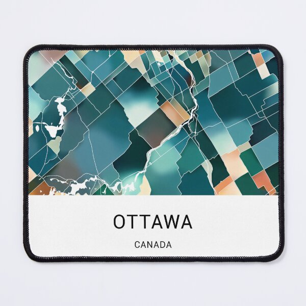 Item preview, Ottawa Canada Named City Map - Lush Green designed and sold by StylishStacks.