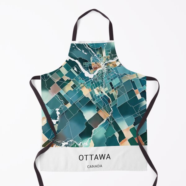 Item preview, Ottawa Canada Named City Map - Lush Green designed and sold by StylishStacks.