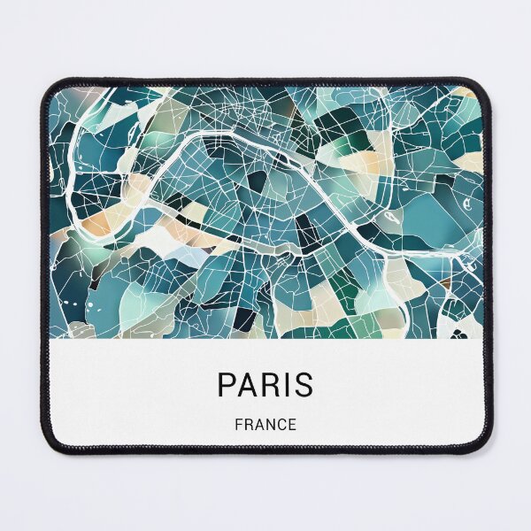 Item preview, Paris France Named City Map - Lush Green designed and sold by StylishStacks.