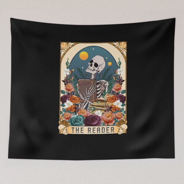 Item preview, The Reader Tarot Card, Skeleton Reading Book designed and sold by taaddison50.