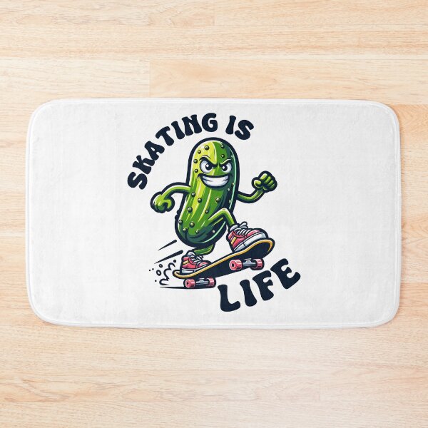 Item preview, Pickle On A Skateboard Skating Is Life Retro designed and sold by CosyTeal.