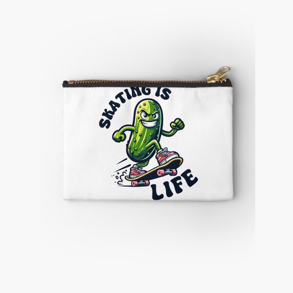 Item preview, Pickle On A Skateboard Skating Is Life Retro designed and sold by CosyTeal.