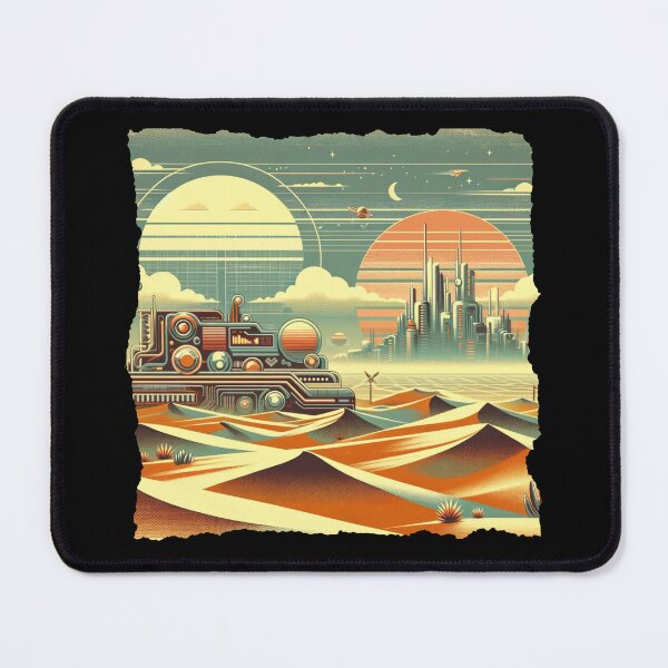Item preview, Desert Synth: The Retro-Futuristic Odyssey designed and sold by ChromaticBlend.