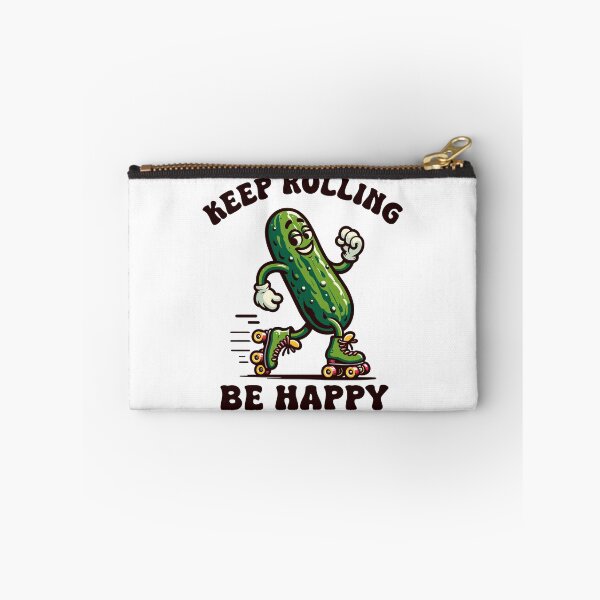 Item preview, Pickle On Rollers Keep Rolling Be Happy Retro designed and sold by CosyTeal.