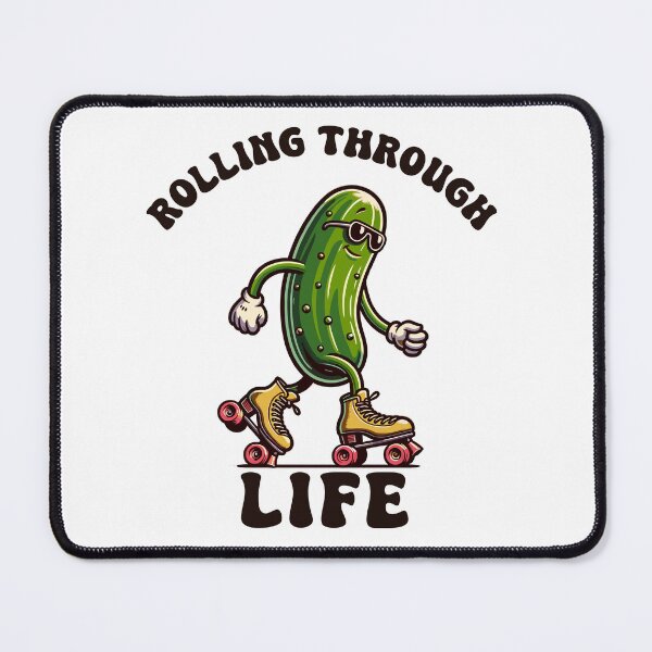 Item preview, Pickle On Rollers Rolling Through Life Retro designed and sold by CosyTeal.