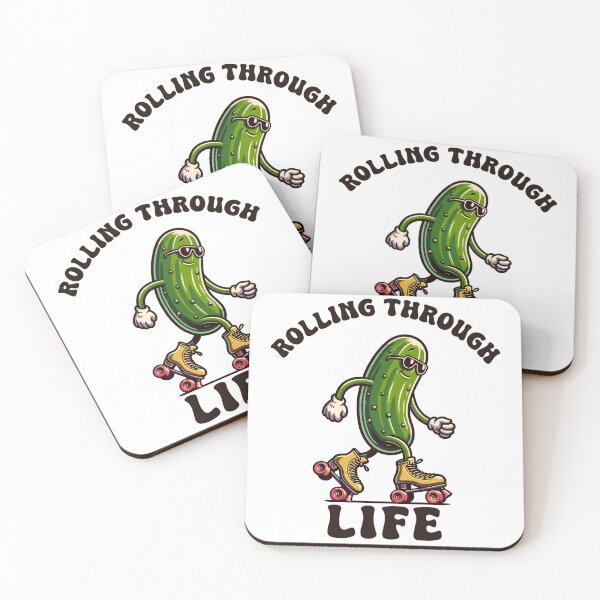 Item preview, Pickle On Rollers Rolling Through Life Retro designed and sold by CosyTeal.