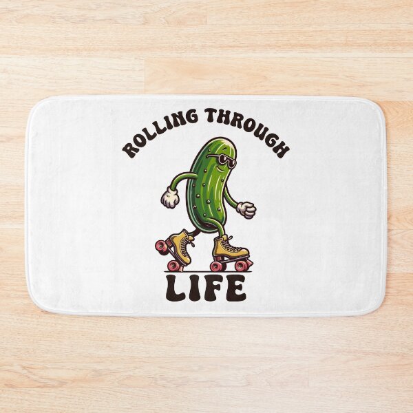 Item preview, Pickle On Rollers Rolling Through Life Retro designed and sold by CosyTeal.