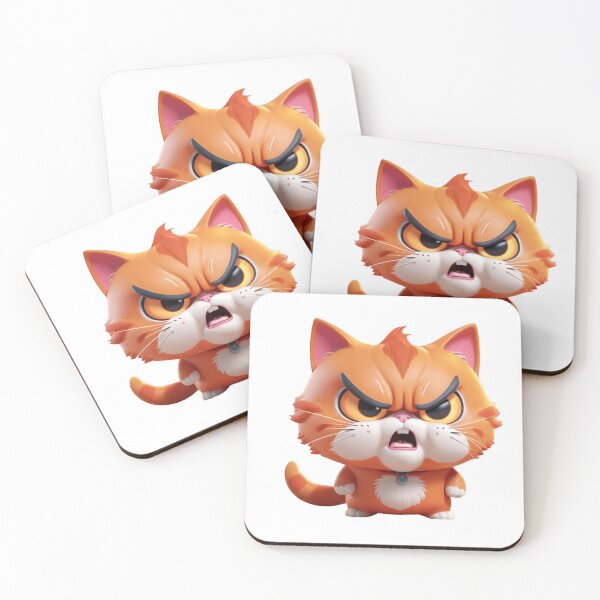 Item preview, angry cat designed and sold by TzCo.