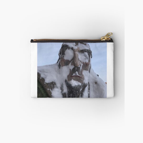 Item preview, frost, old man's head covered with white snow in winter designed and sold by mrivserg.