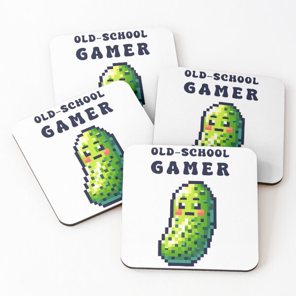 Item preview, Pickle Pixel Old School Gamer designed and sold by CosyTeal.