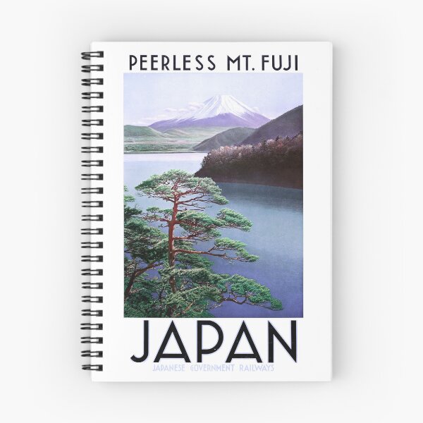 Item preview, 1930s Japan Travel Poster | Peerless Mount Fuji Japanese Government Railways designed and sold by BossyCatHome.